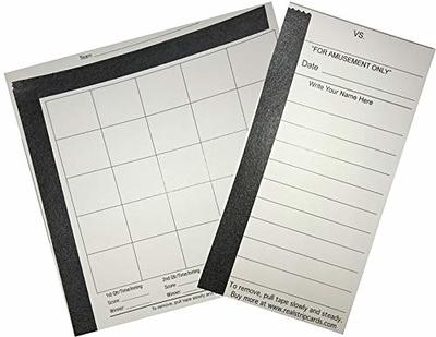 10 Line Football Square Scratch-Off Strip Cards