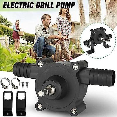 Mini Electric Drill Pump Diesel Oil Water Manual Self-priming Transfer Pump  Fast Pumping-m