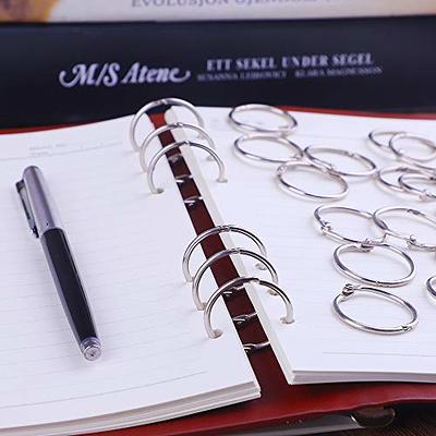 Antner 50 Pack Loose Leaf Book Binder Rings 1.2 Inch Nickel Plated Key  Rings O-Ring for School Home Office - Yahoo Shopping