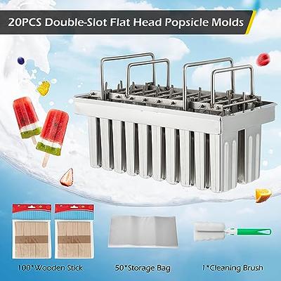 CUAIBB Popsicles Molds, Silicone Popsicle Molds Reusable Ice Pop Mold,  Popsicle Molds Silicone BPA Free, Easy Release Ice Cream Mold Cake DIY  Homemade