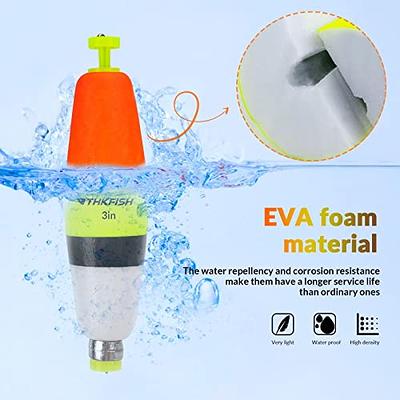 THKFISH Fishing Bobbers Cigar Peg Floats EVA Foam Weighted Bobbers