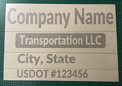 Company Name Vinyl Decals