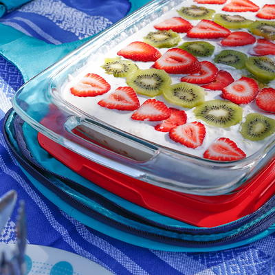 Pyrex Easy Grab Baking Dish, Glass, 2 Qt