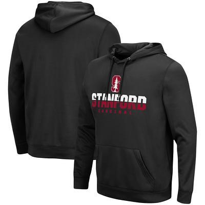 Men's Colosseum Heathered Cardinal Stanford Cardinal Varsity Hoodie Tank Top