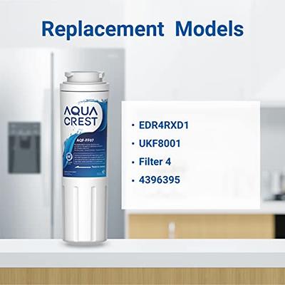 AQUA CREST UKF8001 Refrigerator Water Filter, Compatible with Maytag  UKF8001P, Whirlpool UKF8001AXX-750, UKF8001AXX, EDR4RXD1, 4396395,  EveryDrop Filter 4, Msd2651heb (Pack of 3) - Yahoo Shopping