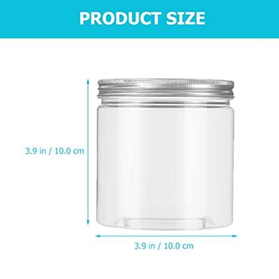 SAIOOL Glass Jars with Airtight Lid [Set of 4],Kitchen Canisters,  Borosilicate Glass Storage Containers,Retro Design, Glass jars for