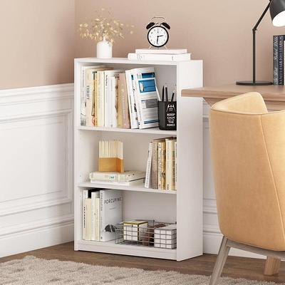 CorLiving - Quadra 4-Shelf Bookcase - White