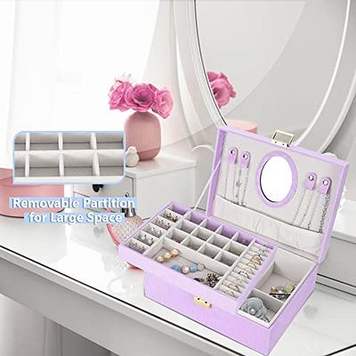 Dajasan Girl's Jewelry Box, Jewelry Box Organizer with Mirror