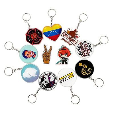 GROZON 100 Pcs Custom Bulk Keychain Personalized Acrylic Keychains  Promotion Gifts Promotion Items Key Tag Wholesale Keychain