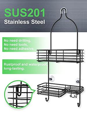 SMARTAKE Hanging Shower Head Caddy, Rustproof Bathroom Shower