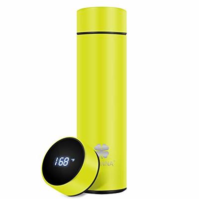 Coffee/Tea thermos, 21 Oz Smart Coffee bottle, LED Temperature Display Tea  Infuser Bottle, Sports Water Bottle, Double Wall Vacuum Insulated Water