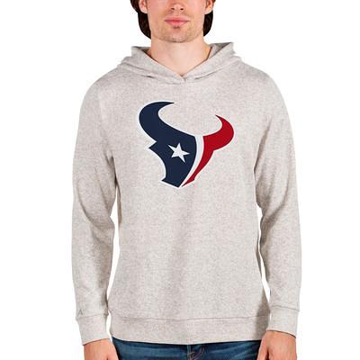 Women's Antigua White Houston Texans Victory Chenille Pullover Sweatshirt Size: Small