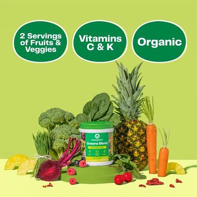 One Sol Greens, Super Greens Powder to Reduce Bloating & Improve Gut  Health, Superfood Fresh Bloom Organic Greens Blend Juice & Smoothie Mix,  Pre 