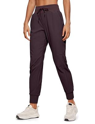 CRZ YOGA Athletic High Waisted Joggers for Women 27.5 - Lightweight  Workout Travel Casual Outdoor Hiking Pants with Pockets Chestnut Purple  Medium - Yahoo Shopping
