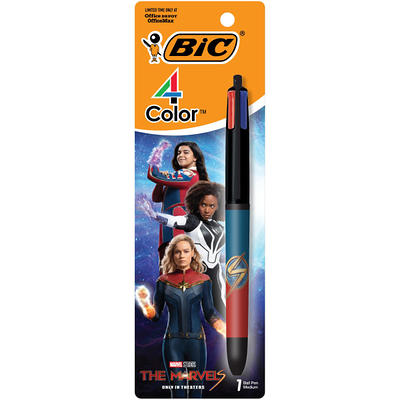 BIC 4-Color Original Retractable Ball Pen, Assorted, 12 Pack