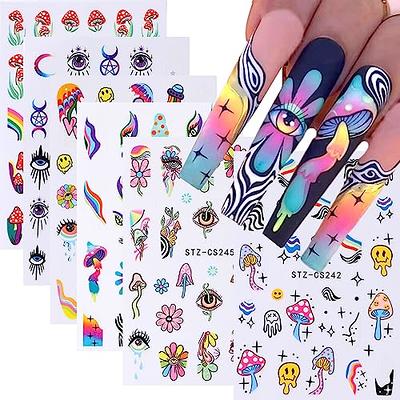 Rainbow L Designer Nail Stickers