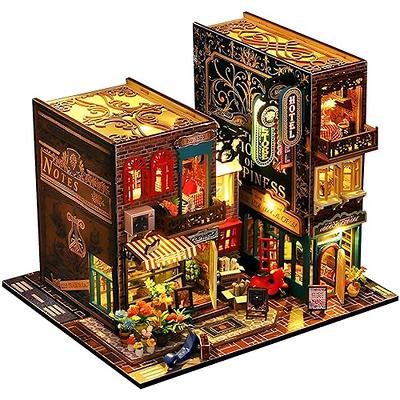 3D Wooden Puzzle Bookends, DIY Book Nook Kit, Magic Book House