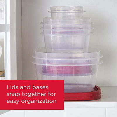 Rubbermaid 4pc Easy Find Lids Food Storage Containers Red - Yahoo Shopping