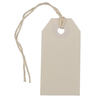 Marking Tags with String Attached, 2-3/4 x 1-11/16, White, 3