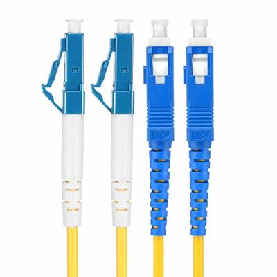 uxcell Fiber Cable,1.5 Meters 5Ft SC/UPC 9/125 Single-Mode 12 Core Fiber  Optic Cable Jumper Optical Patch Cord