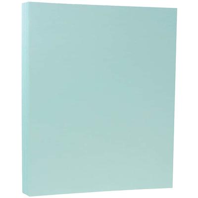 JAM Paper Matte 8.5 x 11 80lb. Cardstock, 50 Sheets in Aqua Blue