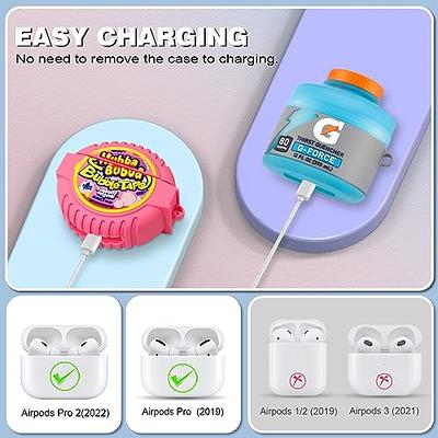  Suublg Silicone Case for Airpods 1 and 2, Cute Charging Case  Protective Cover Compatible for Wireless Earbuds : Electronics