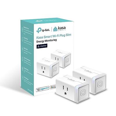 Kasa Smart Plug Ultra Mini 15A, Smart Home Wi-Fi Outlet Works with Alexa,  Google Home & IFTTT, No Hub Required, UL Certified, 2.4G WiFi Only,  1-Pack(EP10), White 