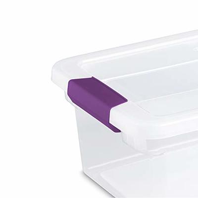 Sterilite 15-Quart Clear Latch Storage Tote