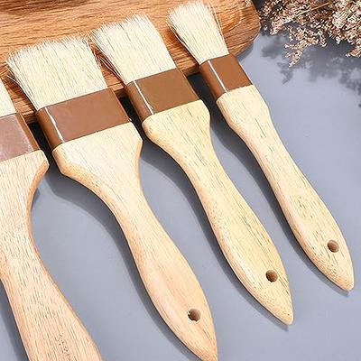 Kitchen Oil Brushes Basting Brush Wood Handle BBQ Grill Pastry