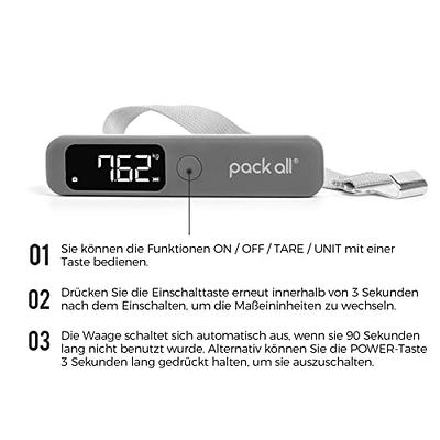 pack all 110 Lbs Luggage Scale, Digital Handheld Luggage Scale