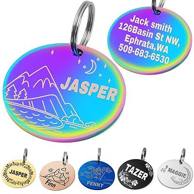 Ultra Joys Personalized Dog Tags Engraved for Pets - Front and Back Custom  Dog Tags for Pets 