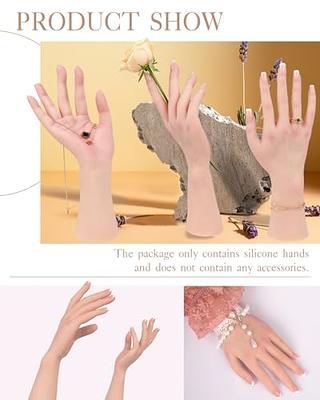 Realistic silicone hand adjustable fingers (nail trainer)