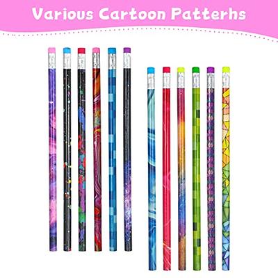  BUSHIBU Cute Pencils for Kids, Fun Pencil with Erasers  Toppers, Woodcased #2 Pencils for School Classroom (Assorted Fruit) :  Office Products