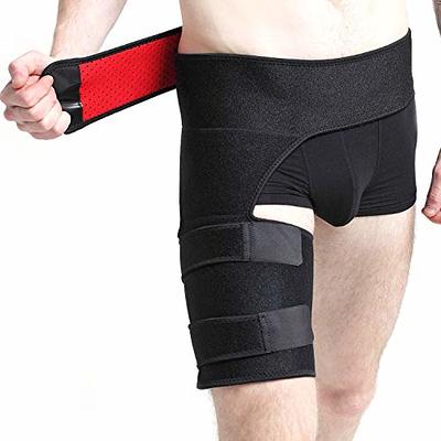 Hip Groin Stabilizer, Groin Wrap for Pain Relief Thigh Compression Sleeve,  Hip Joint Pain, Sciatica Nerve Brace Injury, Thigh Leg Compression Support