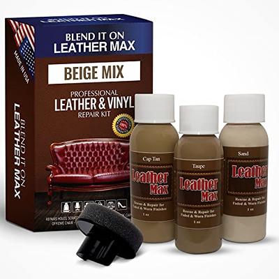 Leather Seat Repair with using Vinyl and leather repair kit, RESTORE