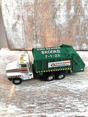 Personalized, Ring Bearer Gift, Garbage Trash Truck, Security, Wedding  Party Trash Truck Birthday Favor, Toy - Yahoo Shopping