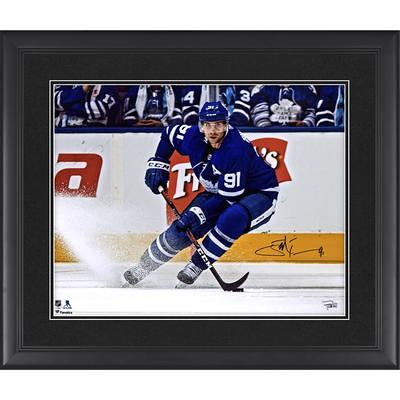 John Tavares Toronto Maple Leafs Unsigned Blue Reverse Retro Jersey Skating  Photograph