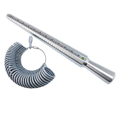 Ring Sizer Measuring Tool Kit,Metal Ring Sizers For Measuring,Finger Size  Gauge Measure Tool