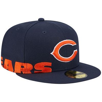 Men's New Era Orange Chicago Bears Throwback Main 59FIFTY Fitted Hat