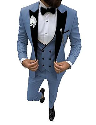 Ivory Navy Blue Wedding Ivory Tuxedo With Shawl Lapel For Men Fashionable  Grooms Dinner Suit From Quak11, $81.82 | DHgate.Com