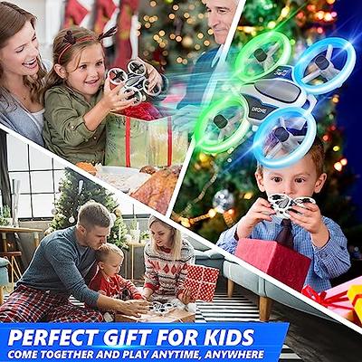 Heygelo Mini Drones for Kids with 3 Batteries, LED RC Drone Flying Toys  with Colorful Lights, S60 Small Quadcopter Helicopter, Propeller Full  Protect