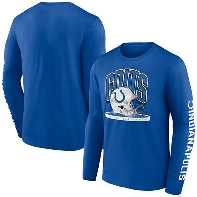 Men's Nike Royal Indianapolis Colts 2023 Sideline Throwback Heavy Brushed Waffle Long Sleeve Top Size: Small