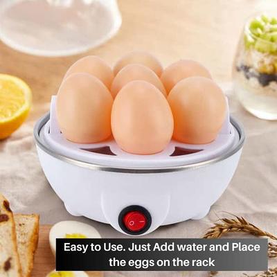 Electric Egg Cooker with Egg Piercer, Rapid Egg Boiler with Auto