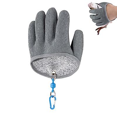 Fishing Gloves - Fish Handling Gloves for Fishing - Textured Grip Palm Fish  Cleaning Gloves - Soft Lining Fishing Glove - Fish Fillet Gloves - One Size  Fits Most L to XL