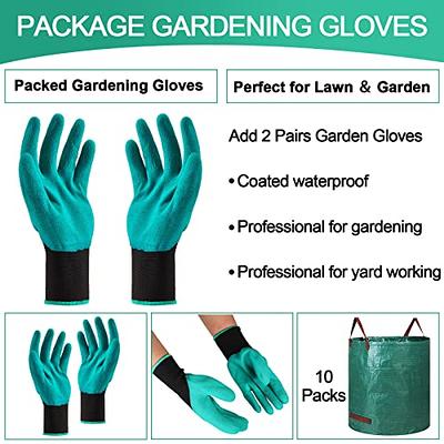 MEKKAPRO 3-Pack 72 Gallons Garden Bag Reusable Yard Waste Bags Green