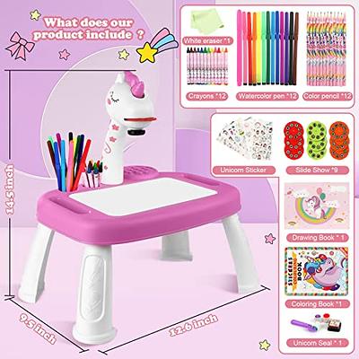 Drawing Projector for Kids,Projection Painting Set,Doodle Board Table for  Toddler Girls & Boys,Child Educational Learning Toys - AliExpress