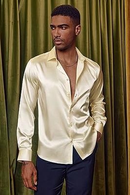 mens gold dress shirt