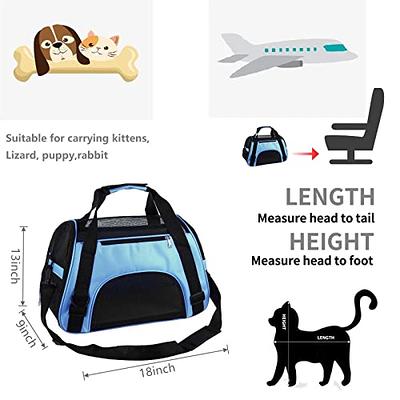 ROSEBB Pet Carrier,Dog Carrier Cat Carrier Airline Approved,Collapsible  Soft Sided TSA Approved Pet Carrier for Medium and Small Cats, Puppies Up  to 15 Lbs, Cat Travel Carrier(Medium Purple) - Yahoo Shopping