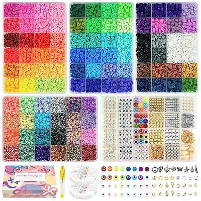 Velavior 15000 pcs Clay Beads Bracelet Making Kit, 96 Colors Polymer Heishi  Beads with Letter Charms Elastic Strings for Girls Preppy Craft/Jewelry -  Yahoo Shopping