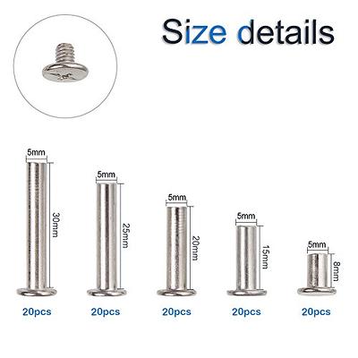 Nickel Plated' 15 x 5 mm Chicago Screw